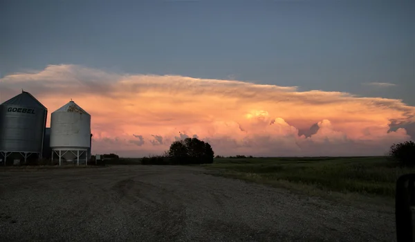 Molnen Saskatchewan Sunset — Stockfoto