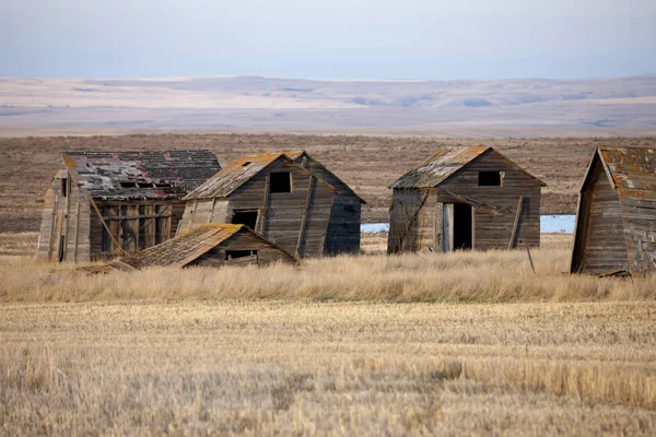 Övergivna byggnader Saskatchewan — Stockfoto