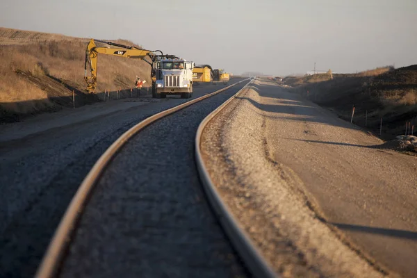 Nueva construcción ferroviaria — Foto de Stock