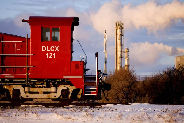 Vonat motor Kanada — Stock Fotó