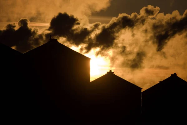 Industrielle Umweltverschmutzung — Stockfoto