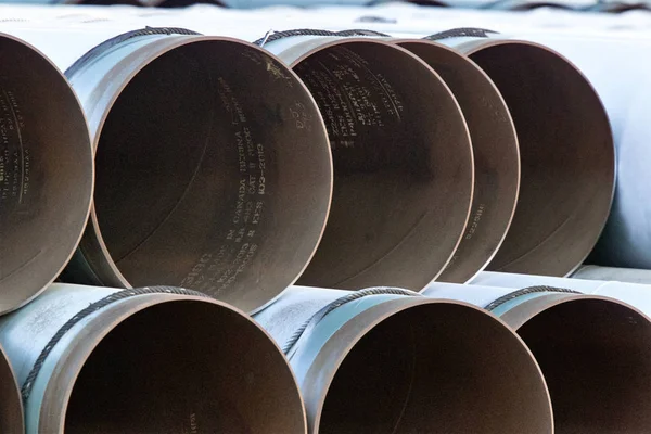 Pipe Pipeline accatastati — Foto Stock