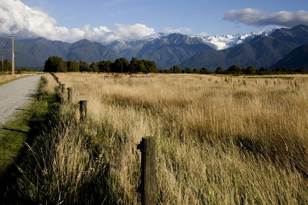 Fox Glacier Nova Zelândia Rural — Fotografia de Stock