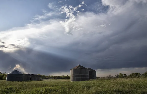 Nuvens de tempestade Saskatchewan — Fotografia de Stock