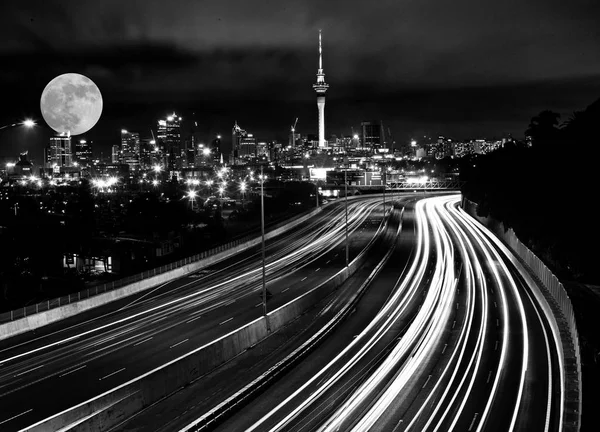 Luna llena Auckland — Foto de Stock