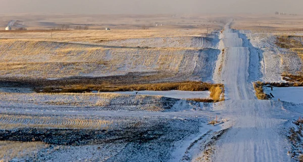 Prairie Paisagem Inverno — Fotografia de Stock