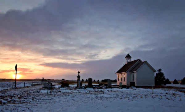 Kraju Prairie Kościoła — Zdjęcie stockowe