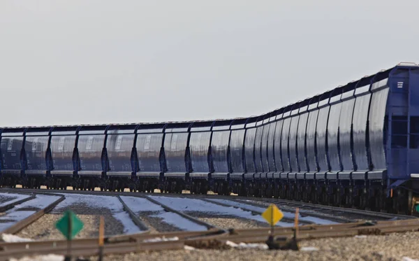 Potas mijn spoor auto 's — Stockfoto