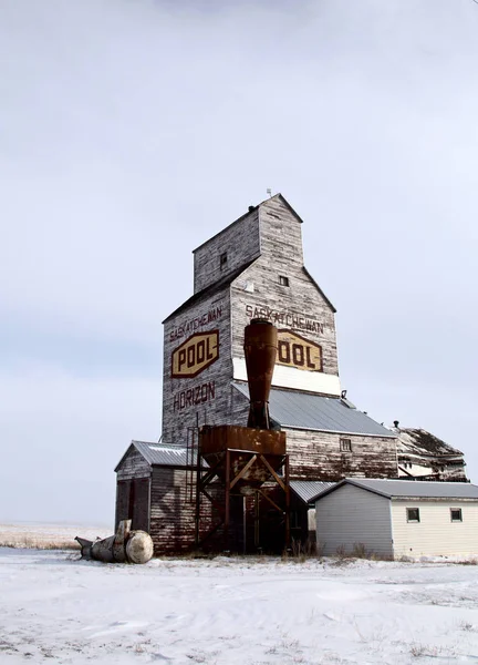 Delapitated silo — Stock fotografie