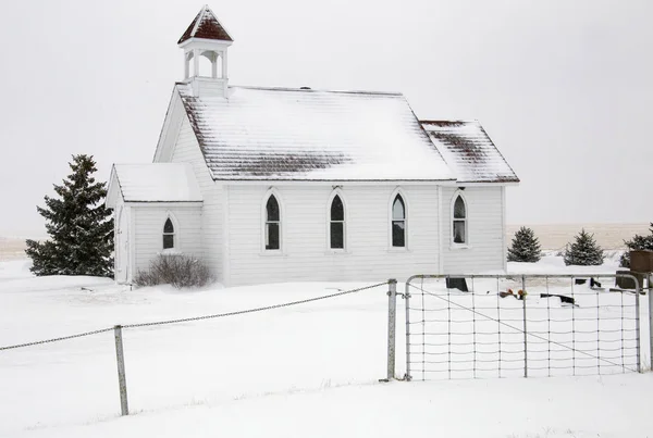 Prairie zimowa scena — Zdjęcie stockowe
