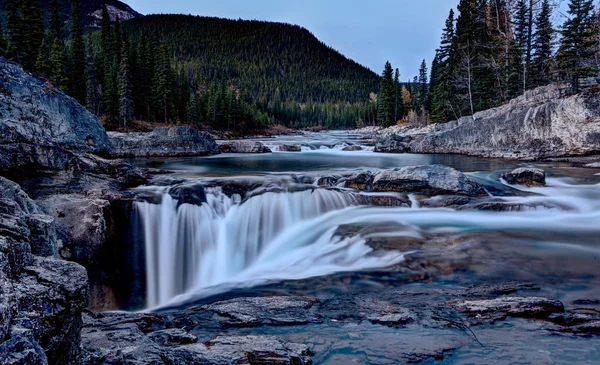 Koleno Falls Alberta — Stock fotografie