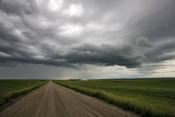 Prärie Sturm Wolken Kanada — Stockfoto