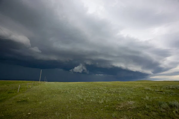 Prairie Storm Clouds Canada — Stock Photo, Image