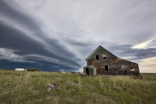 Prairie Storm Nubes Canadá — Foto de Stock