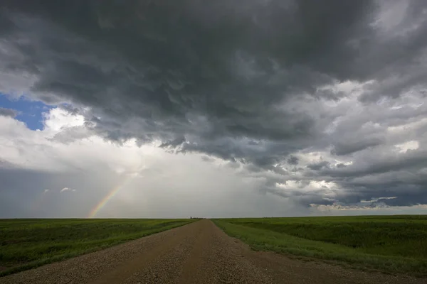 Prairie Storm Nubes Canadá —  Fotos de Stock