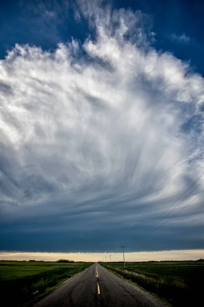 Prairie Storm Clouds Canada — Stock Photo, Image