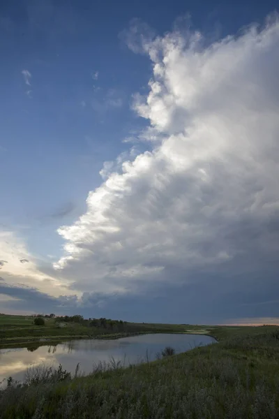 Prairie Storm Clouds Kanada — Stock fotografie