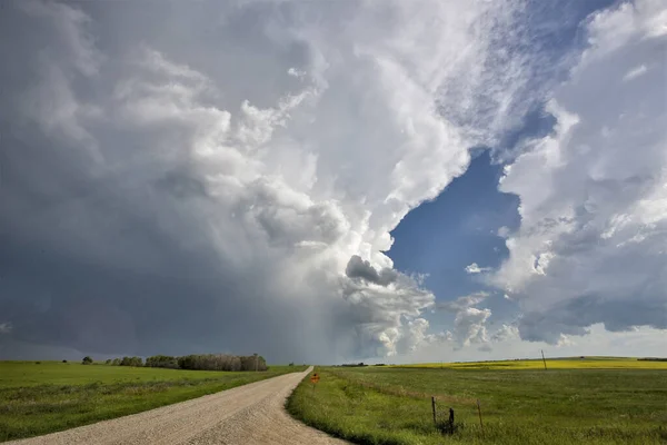 Prairie Storm Nubes Canadá —  Fotos de Stock