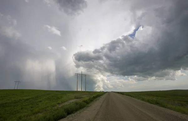 Prairie Storm Nubes Canadá —  Fotos de Stock