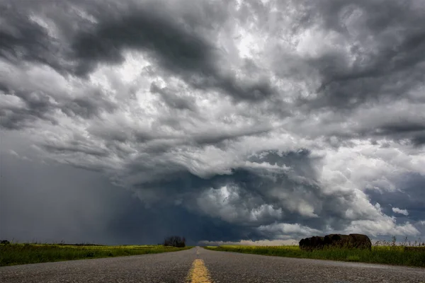 Prairie Storm Wolken Canada — Stockfoto