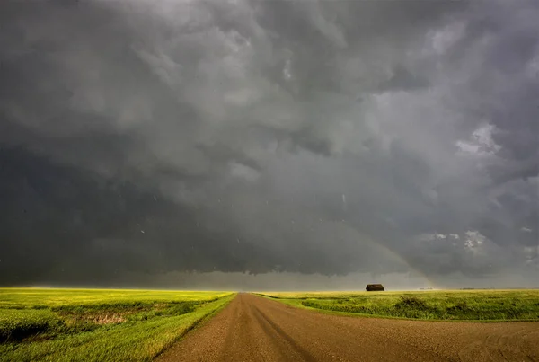 Prärie Sturm Wolken Kanada — Stockfoto