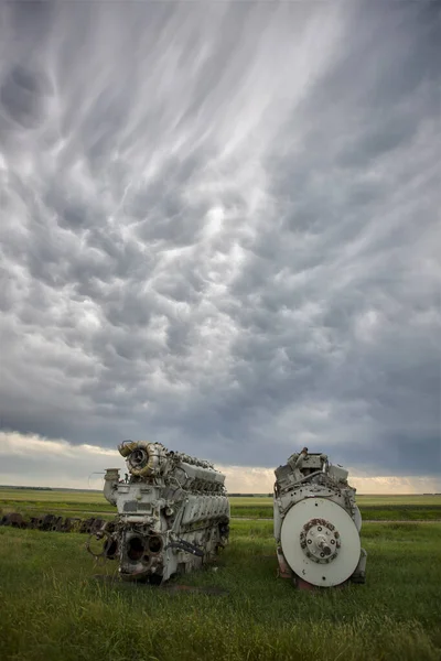 Prairie Storm Nubes Canadá — Foto de Stock