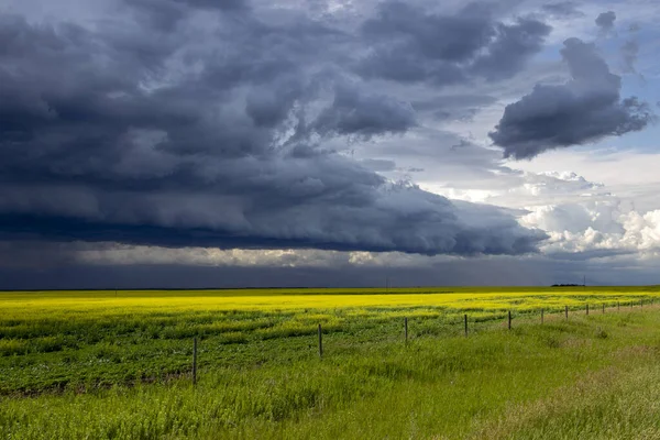 Prairie Storm Clouds Canadá — Fotografia de Stock