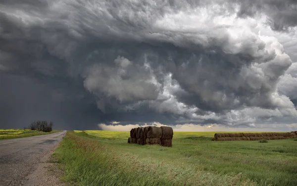 Prairie Storm Wolken Canada — Stockfoto