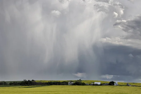 Prairie Storm Clouds Canadá — Fotografia de Stock