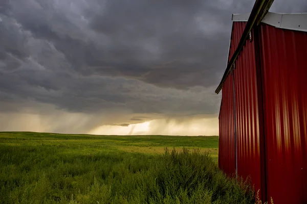 Prairie Storm Clouds Kanada — Stock fotografie