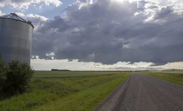 Prairie Storm Nubes Canadá —  Fotos de Stock