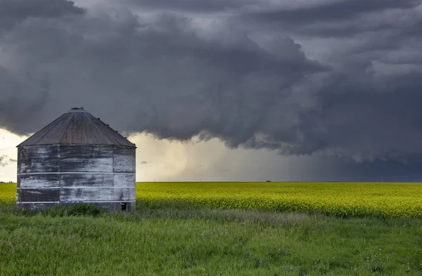 Prairie Storm Clouds Canada — стокове фото