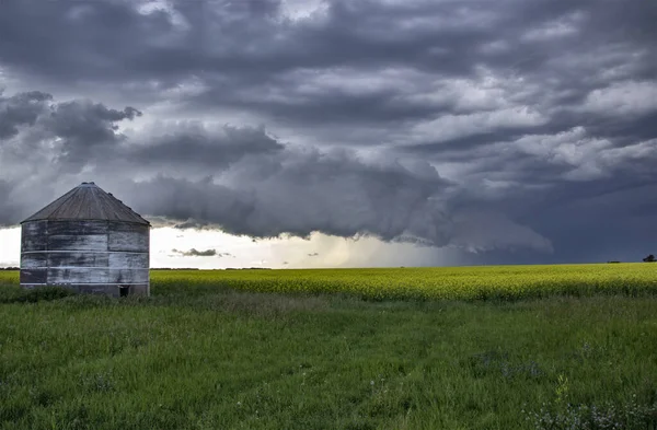 Prairie Storm Clouds Kanada — Stock fotografie