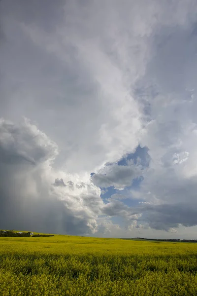 Prairie Storm Nubes Canadá Imagen De Stock