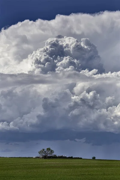 Prairie Storm Clouds Canadá Fotografia De Stock