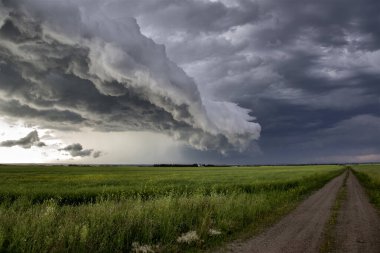 Prairie Storm Clouds Canada clipart
