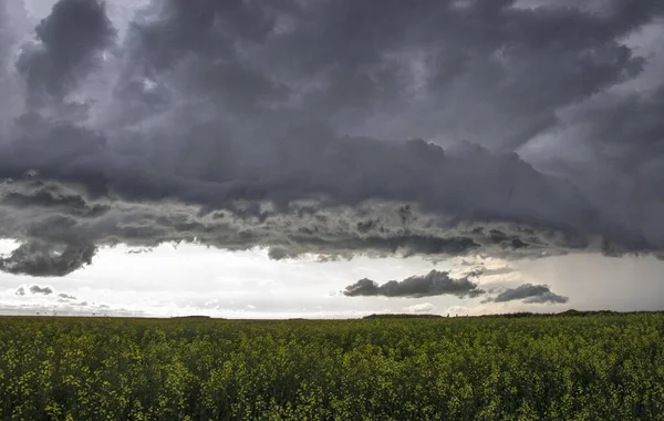 Prairie Storm Nubes Canadá — Foto de Stock