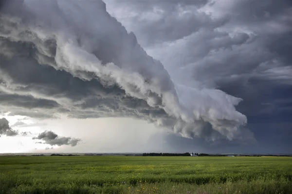 Prärie Sturm Wolken Kanada — Stockfoto