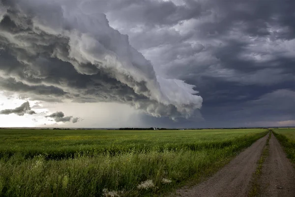 Prairie Storm Wolken Canada — Stockfoto