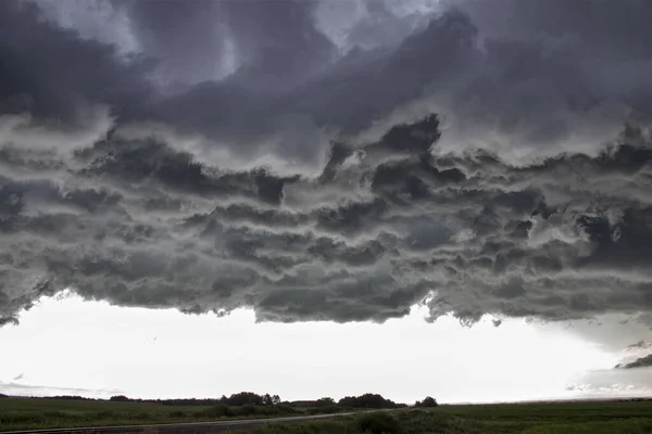 Prärie Sturm Wolken Kanada — Stockfoto