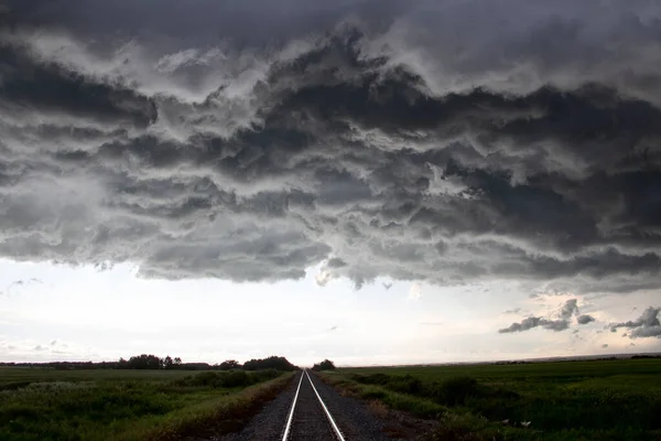 Prairie Storm Clouds Canada — Stock Photo, Image