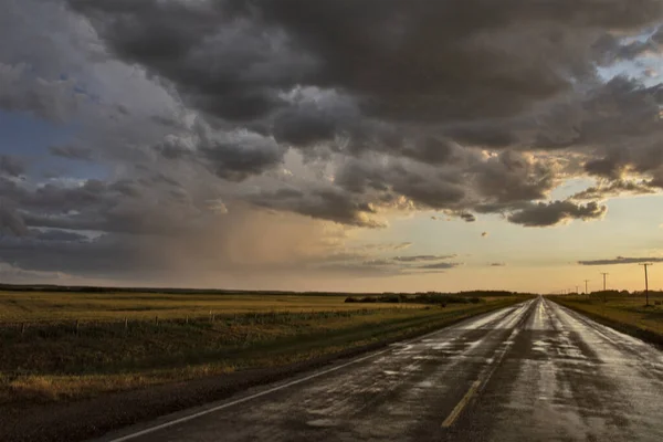 Prairie Storm Clouds Kanada — Stock fotografie