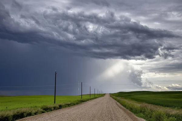 Prärie Sturm Wolken Kanada — Stockfoto