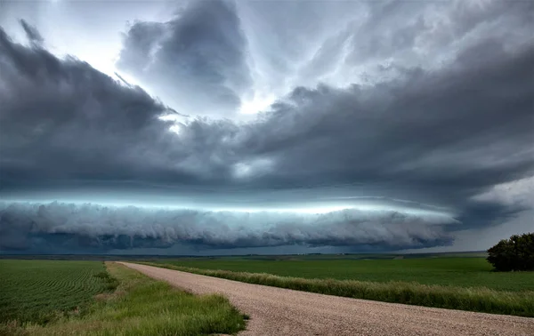 Prärie Sturm Wolken Kanada — Stockfoto