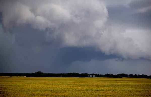 Prärie Sturm Wolken Kanada — Stockfoto