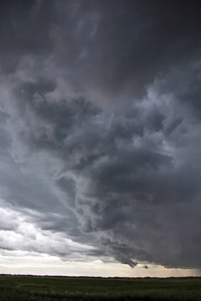 Prairie Storm Clouds Canadá — Fotografia de Stock