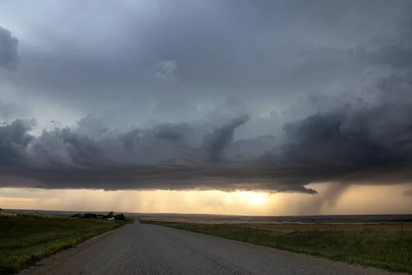 Prairie Storm Clouds Canada — Stock Photo, Image