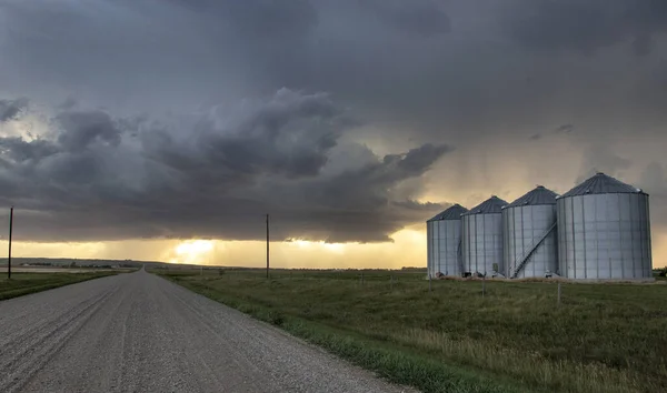 Prairie Storm Clouds Canadá — Fotografia de Stock