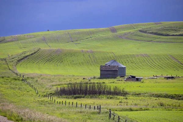 Prairie Storm Clouds Canada — стокове фото