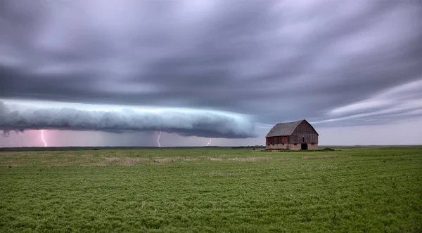 Prärie Sturm Wolken Kanada — Stockfoto